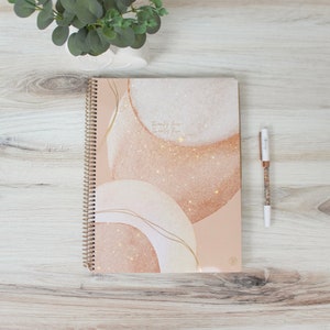 2024-25 Soft Cover Planner, 8.5” x 11”, Brushed Beige - Academic Year July 2024 - July 2025 by bloom daily planners