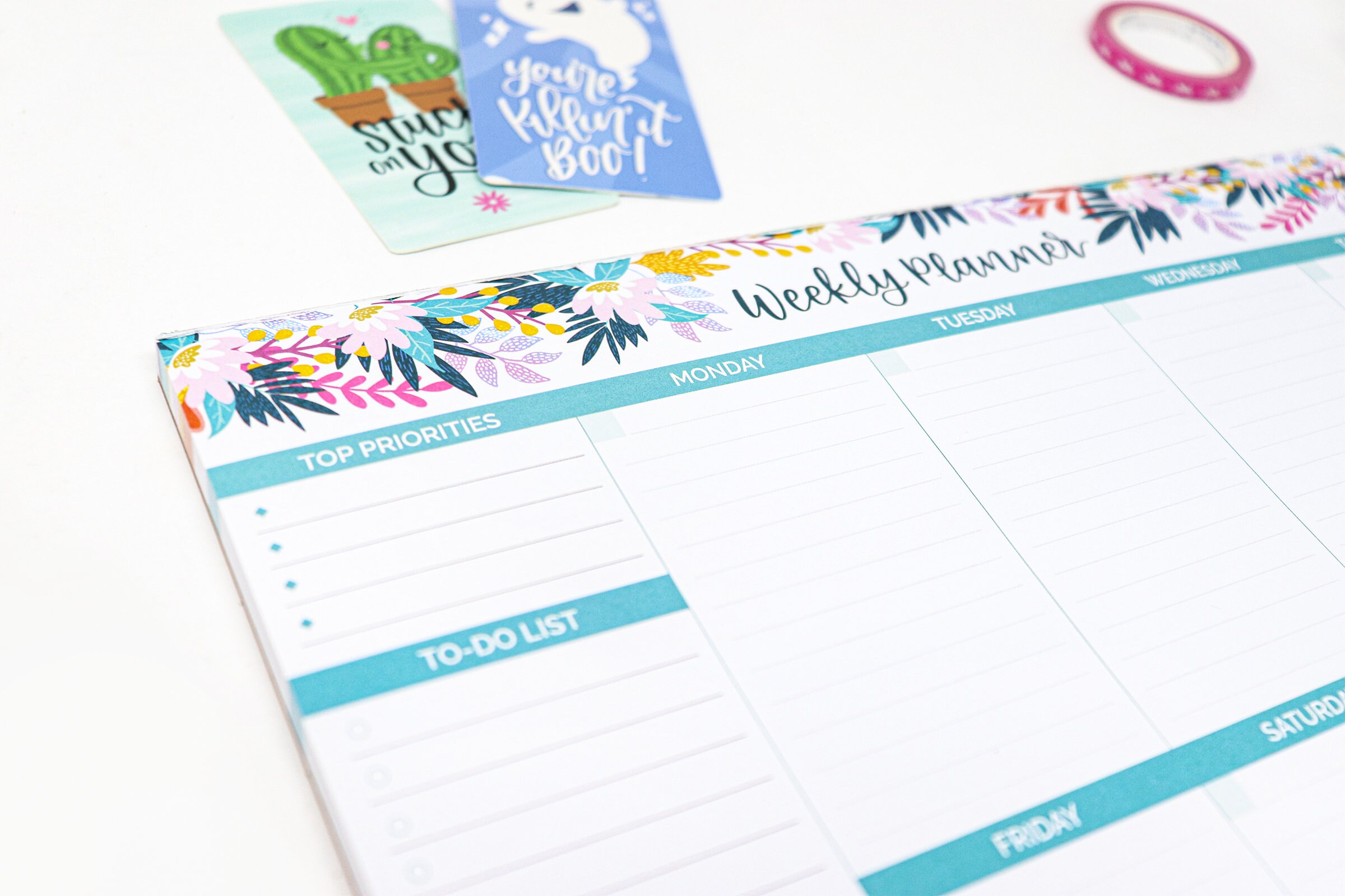 Horizontal Weekly Planning Pad 8.5 x 11 Weekly Etsy