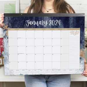 2024 Calendar, Desk Calendar, 16x21 Calendar, January-december Calendar, LARGE  Desk Calendar, WATERCOLOR - Etsy