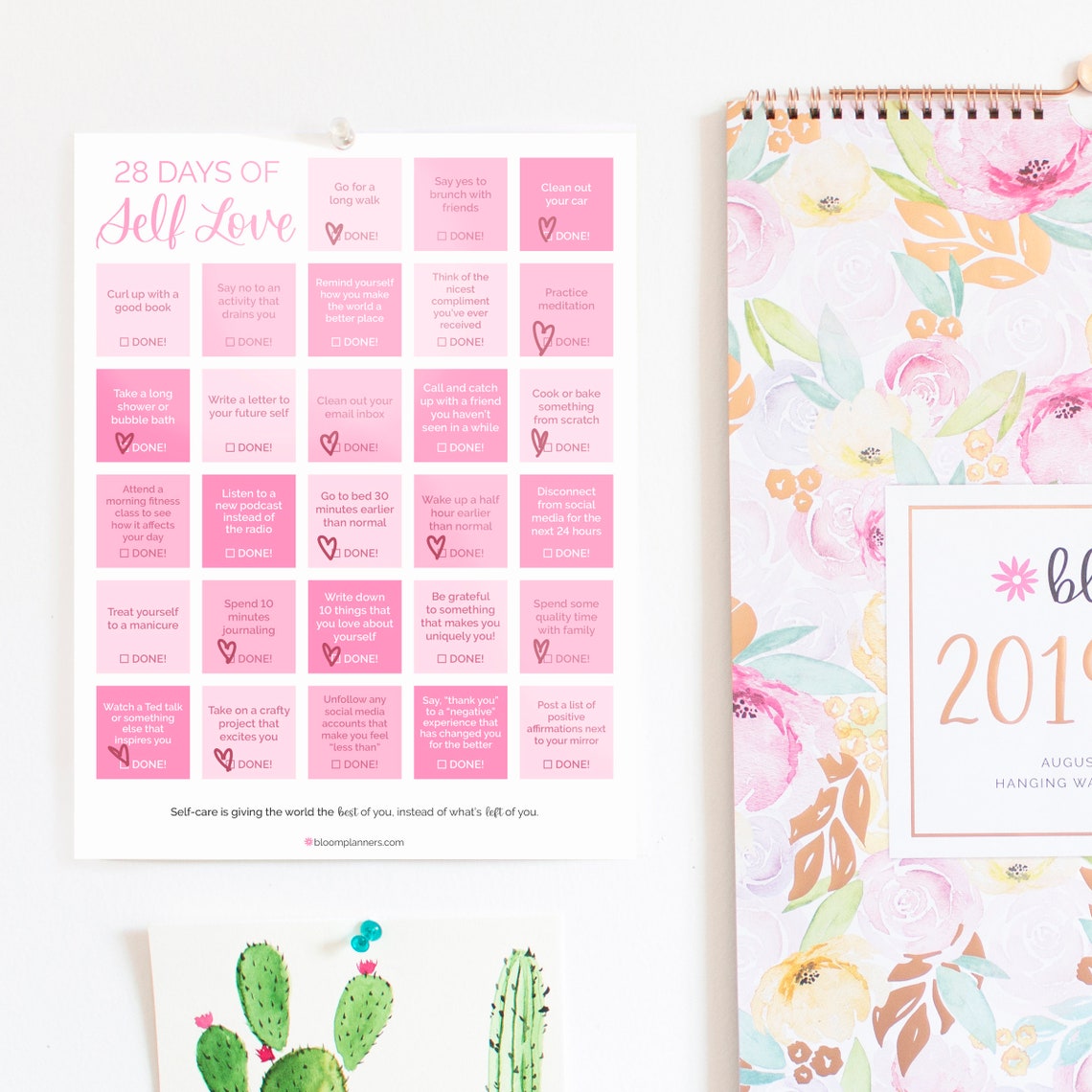 28 Days of SelfLove Printable PDF 8.5 x 11 Etsy