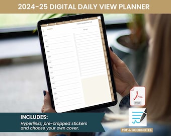 2024-25 Digital Daily View Planner, July - July - GOODNOTES ONLY Dated iPad Agenda from bloom planners