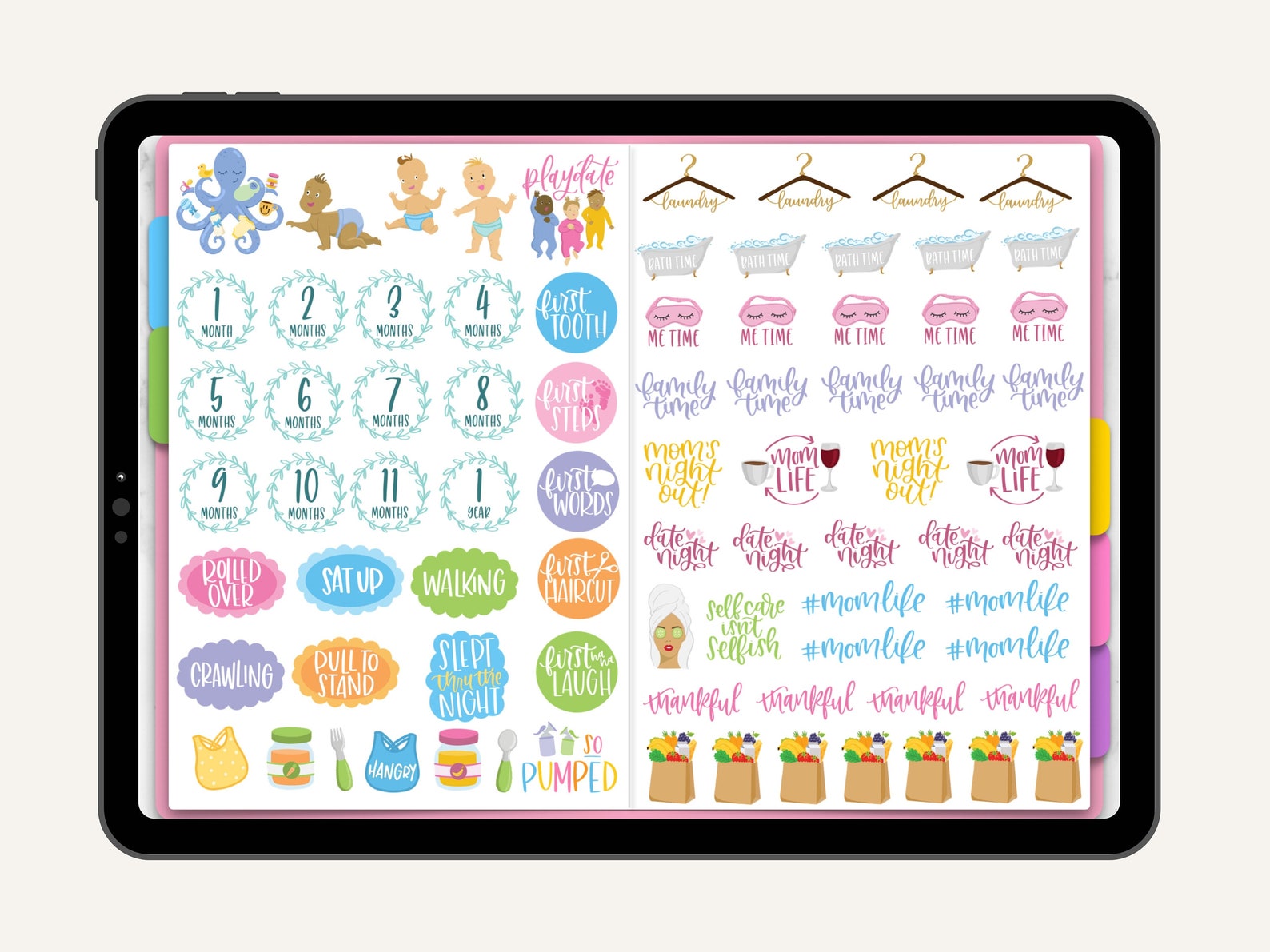 Digital Stickers, Digital Planner Stickers, Goodnotes Stickers, Unique