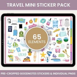 Digital Stickers, Digital Planner Stickers, Goodnotes Stickers, Unique Stickers, TRAVEL STICKERS PACK