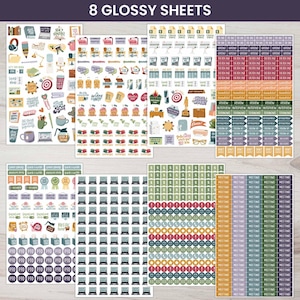 Workday Essentials Planner Stickers | 8-page Office, Meeting, Deadline ...