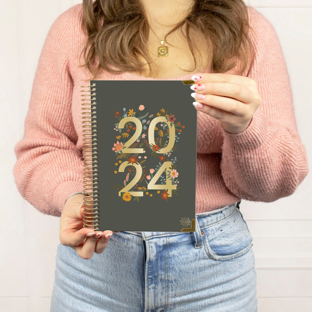 2024 Planner Daily Planner Hard Cover Planner 2024 Etsy