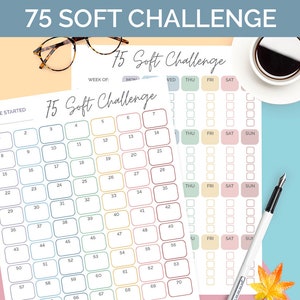 75 Soft Challenge - 2 Page Printable PDF - 8.5" X 11" Instant Download ...
