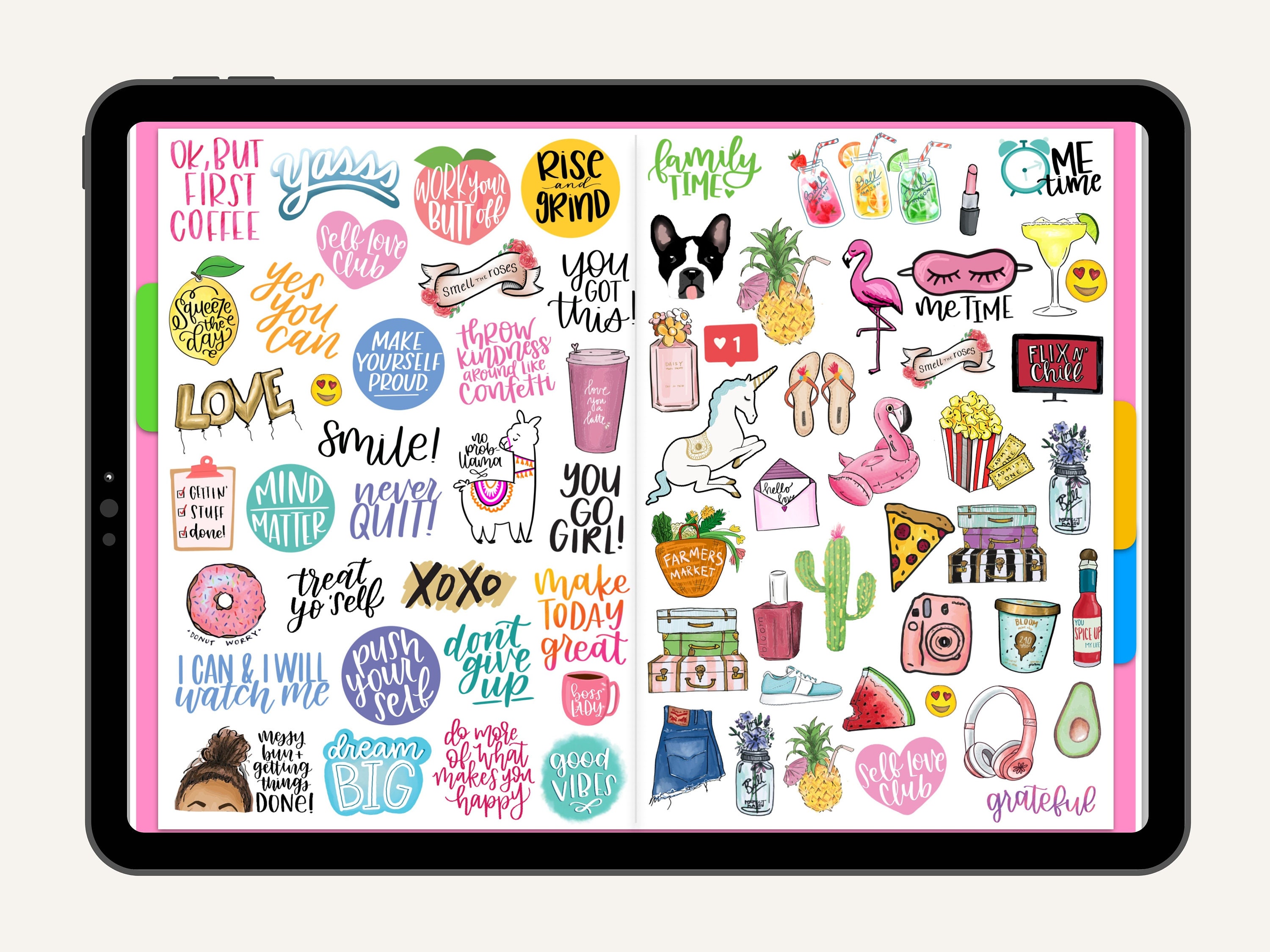 Digital Stickers, Digital Planner Stickers, Goodnotes Stickers, Unique ...