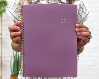 2027 Bloom Basics Planner, 8.5" x 11", Purple