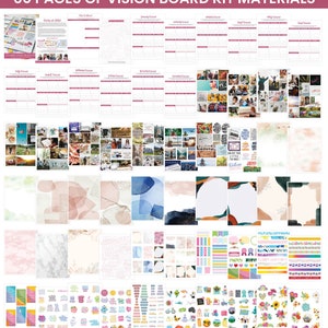 Bloom Planners Printable Vision Board Kit - Digital Download - Download ...