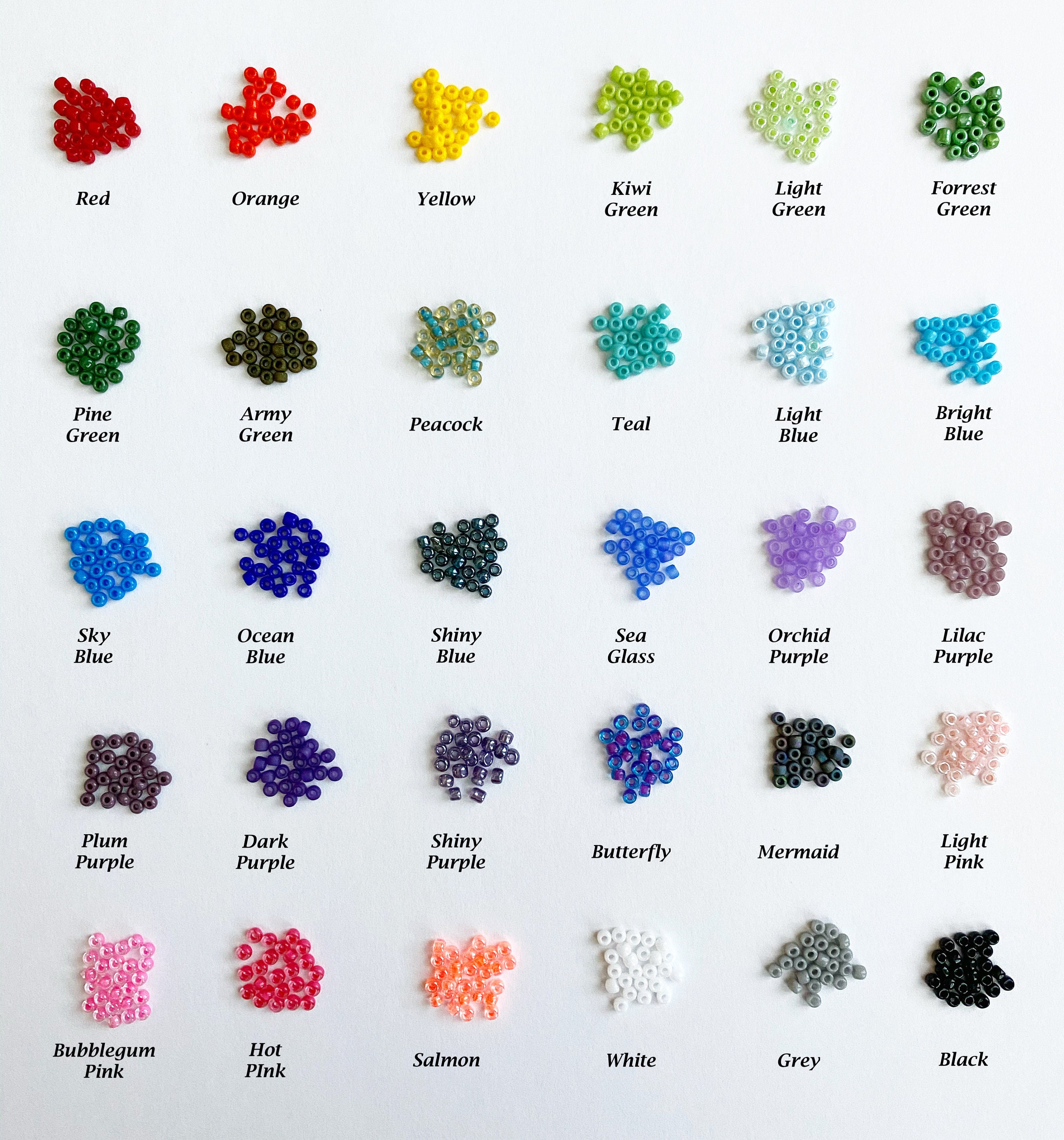 Seed Bead Bracelet Various Colors Beads boho friendship Etsy