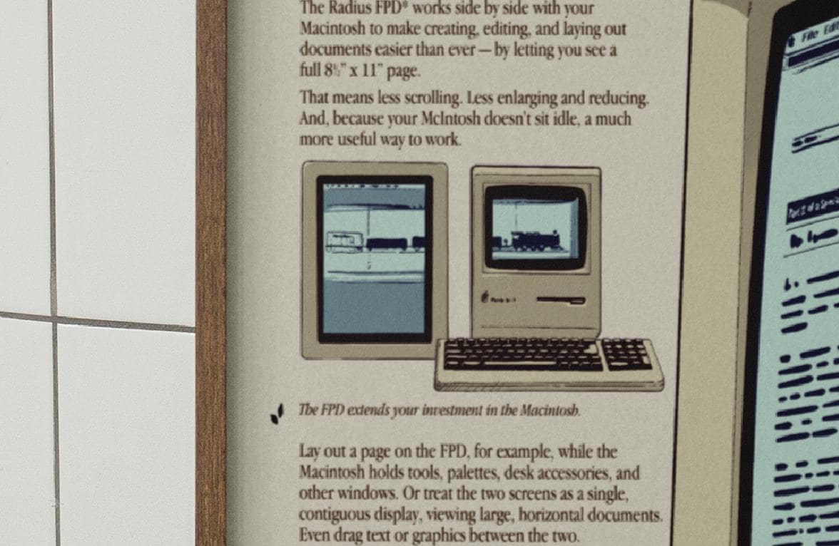 ヴィンテージ Apple Mac ポスター: レトロなコンピュータアート