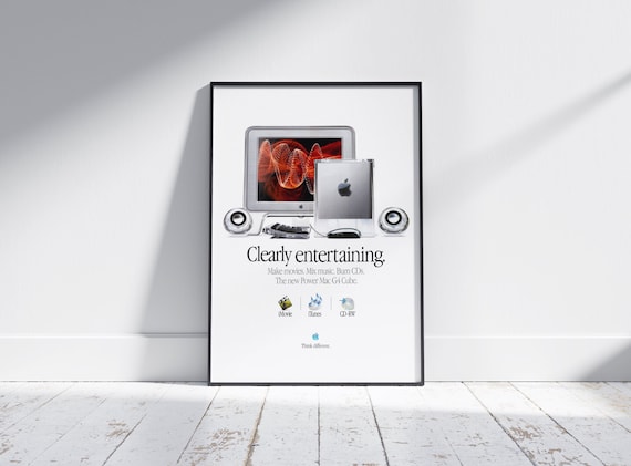 Vintage Apple Mac Poster: Retro Tech Art Print (digital Download