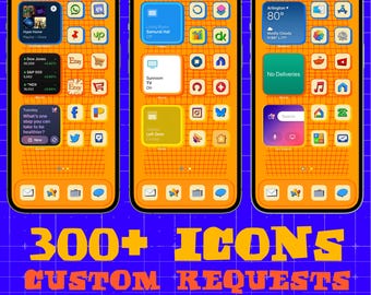SCHETSMATIG iconenpakket | Kleurrijke moderne iOS-apppictogrammen | Leuke sociale media-telefoon esthetiek | Aangepast gratis pictogram op aanvraag | Digitale download