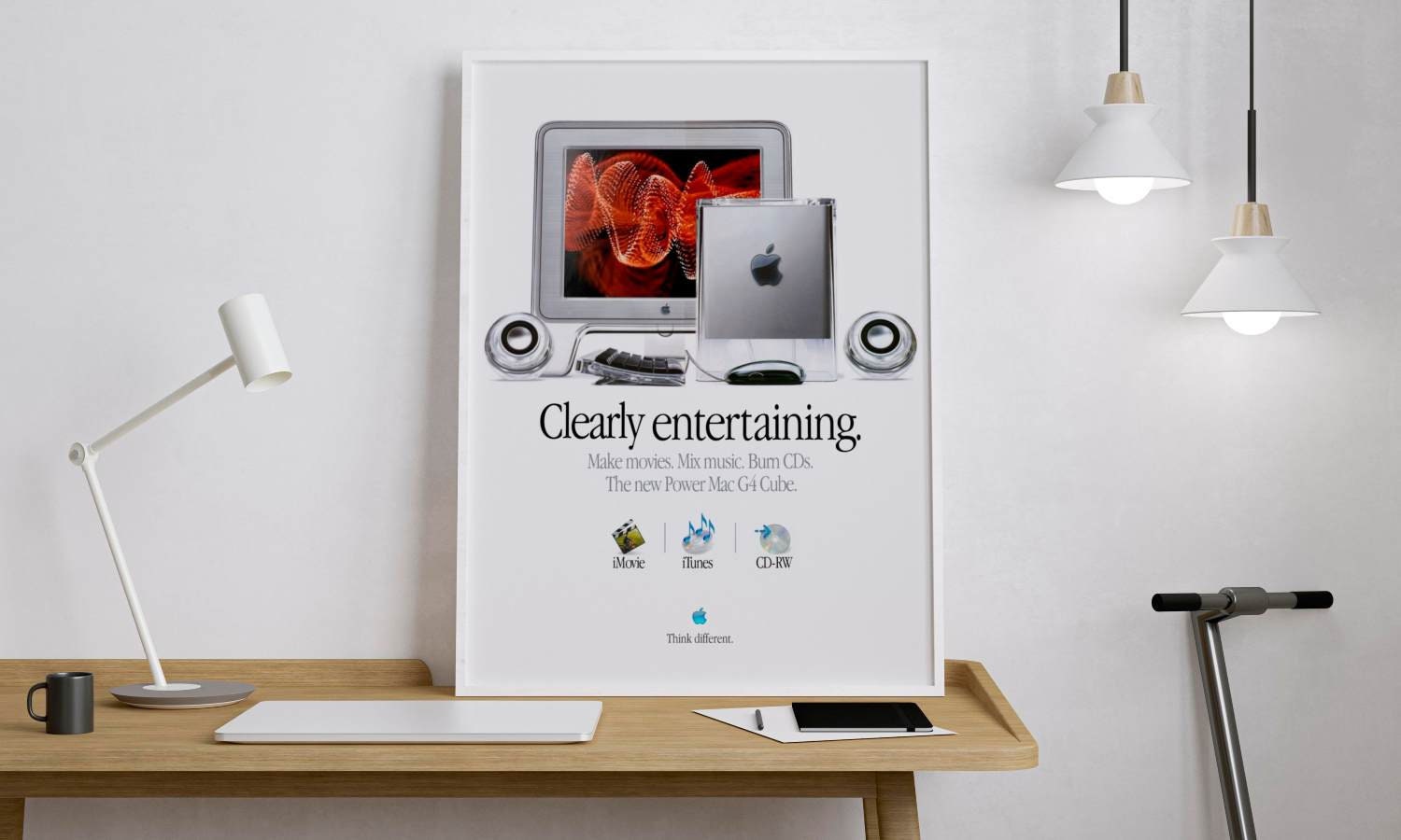 Vintage Apple Mac Poster: Retro Tech Art Print (digital