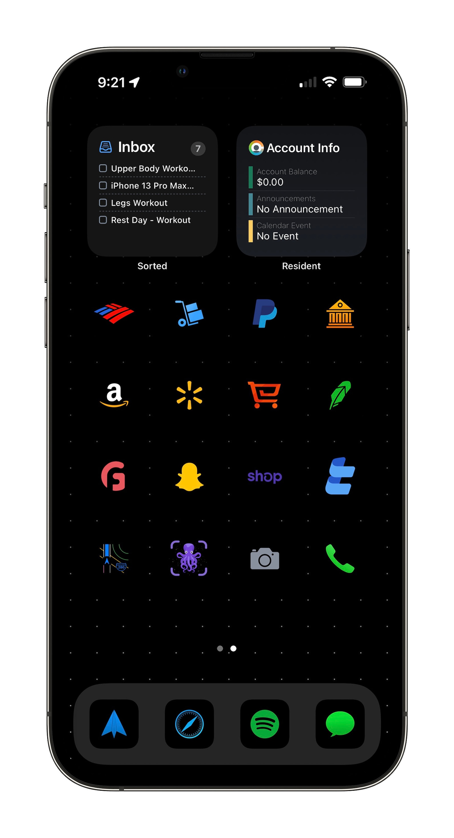 Dark Mode Icons Matte Black Ios 15 Colorful Icon Pack Social Etsy