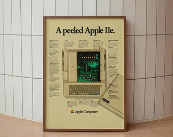 ヴィンテージ Apple Mac ポスター: レトロなコンピュータアート