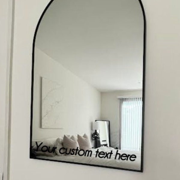 Custom Mirror decal| personalized decal|mirror sticker| self affirmation| decor wall art| mirror motivation|mirror decal|Ship|decor