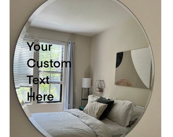 Calcomanía de espejo personalizada/calcomanía personalizada/pegatina de espejo/autoafirmación/arte decorativo de pared/motivación de espejo/calcomanía de espejo/envío el mismo día/decoración