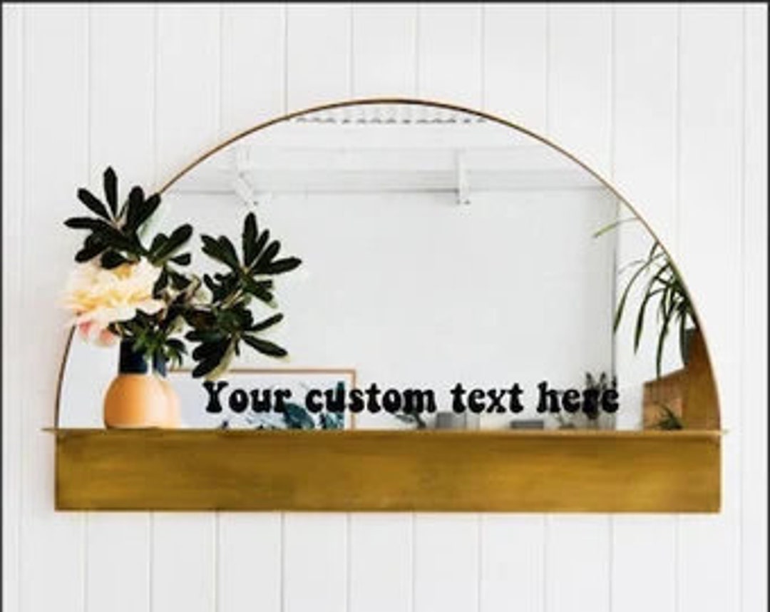 Custom Mirror Decal Personalized Decalmirror Sticker Self Affirmation