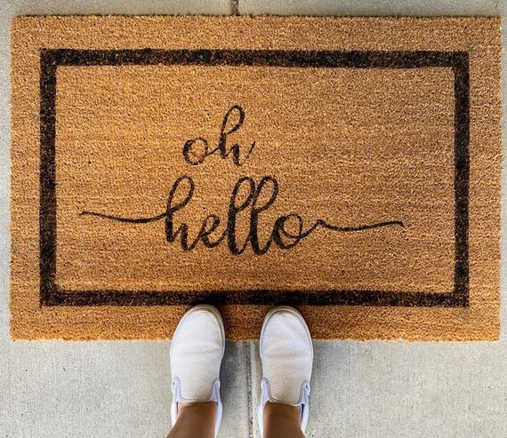 Lopez Historical Shield On Cobblestone Doormat Personalized Doormat Rug Housewarming Gift Family Welcome Mat Custom Funny Birthday New Year