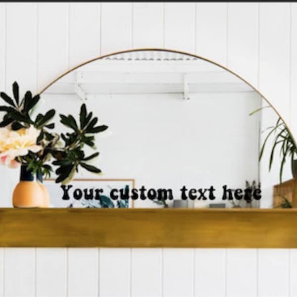 Mirror Decal Etsy