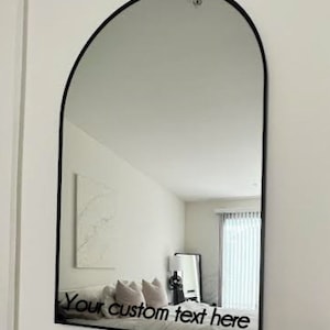 Custom Mirror decal| personalized decal|mirror sticker| self affirmation| decor wall art| mirror motivation|mirror decal|Ship|decor
