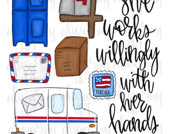Download Postal Worker Png Etsy