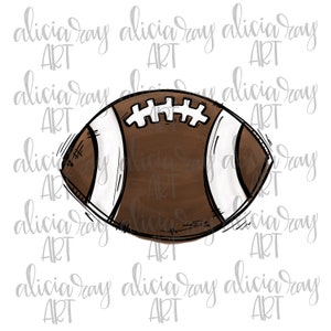 Football Sublimation Design | Football | Hand Drawn | Sublimation PNG | Digital Download | Printable Digital Art | Touchdown