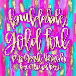 Goldfolie Glitter Procreate Pinsel | Goldfolienpinsel für Procreate | Sofortdownload | Handlettering Pinsel | iPad