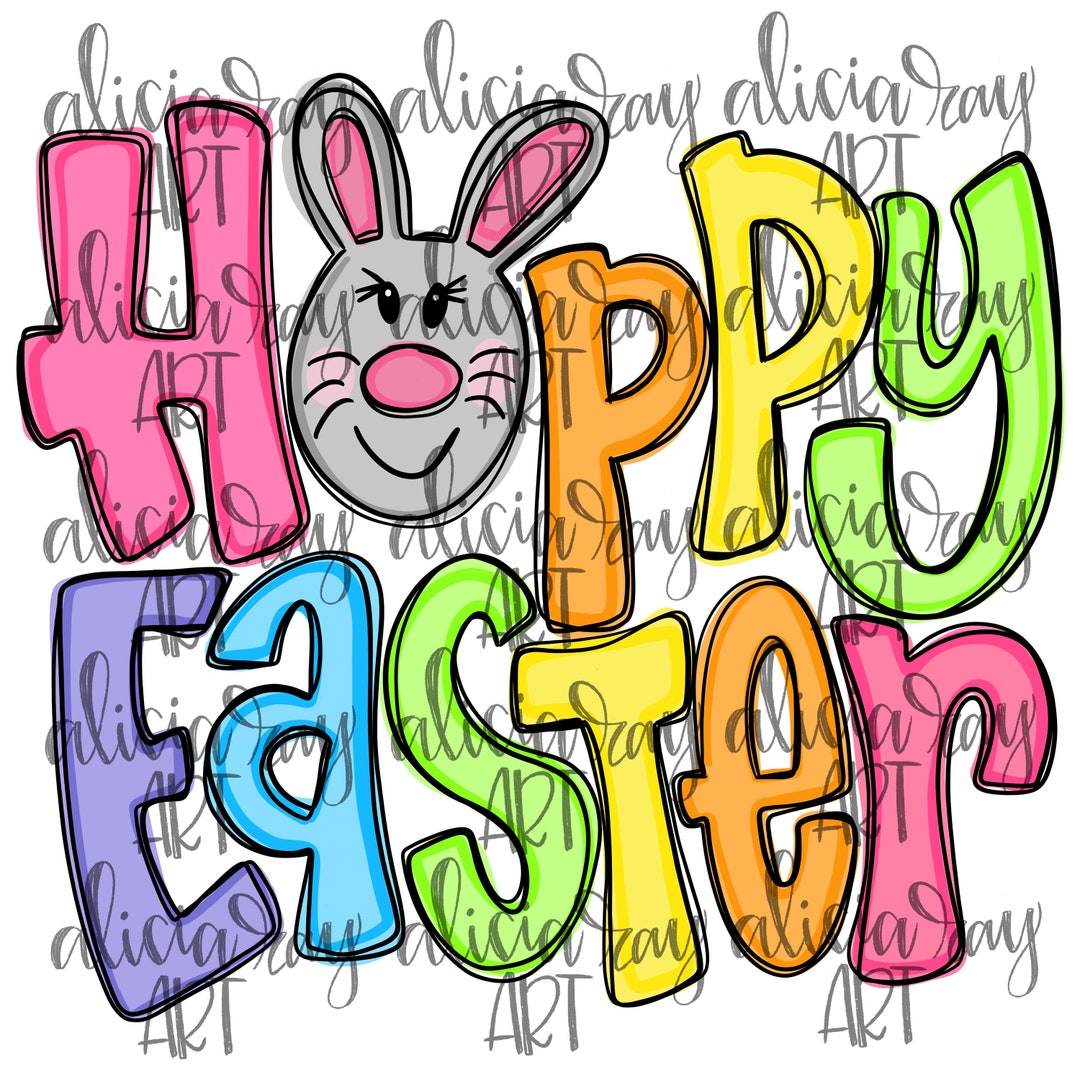 Easter PNG Sublimation Design | Hand Drawn Sublimation PNG | Digital ...