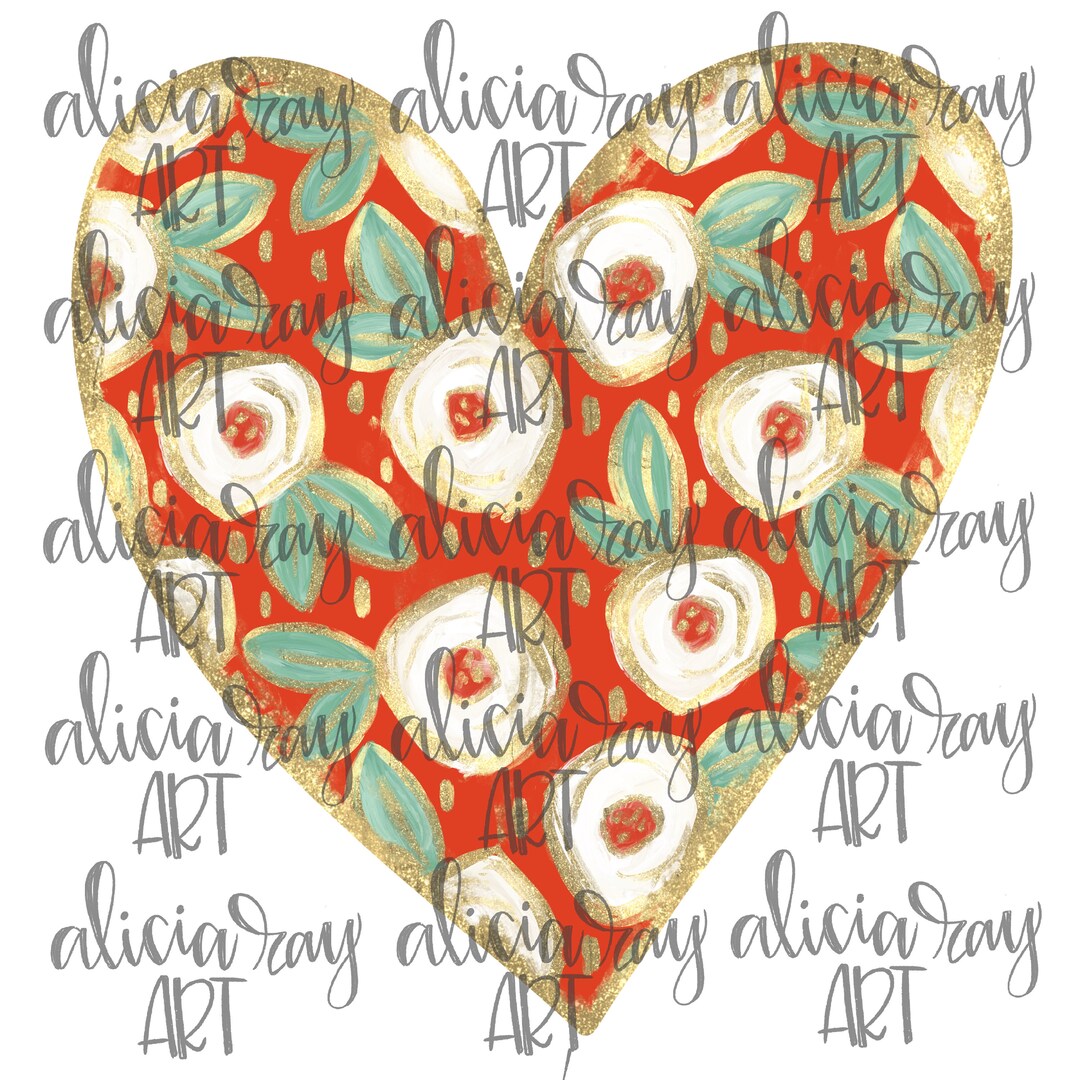 Valentine PNG Digital Download | Hand Drawn Digital Design ...