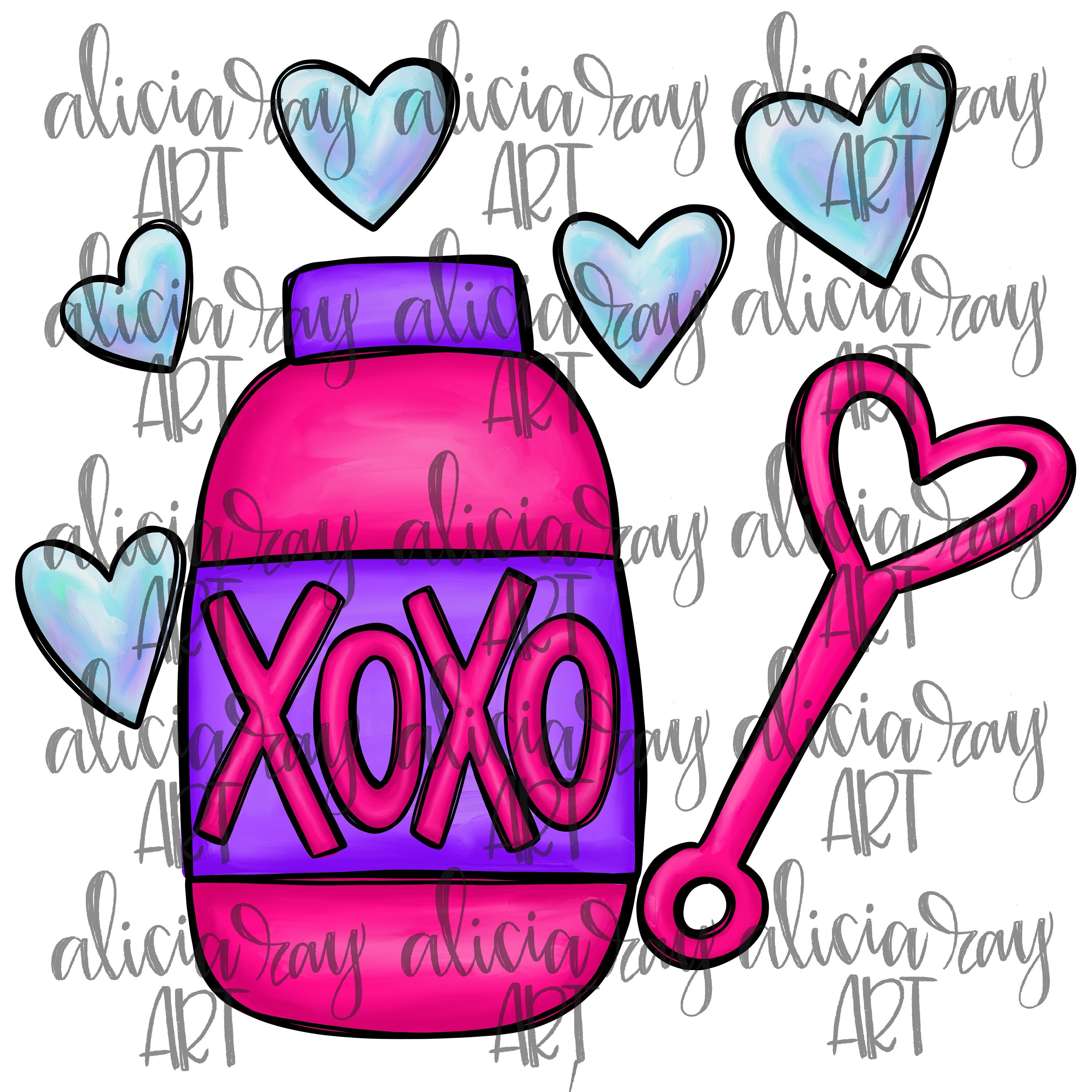 Valentine PNG Digital Download | Hand Drawn Digital Design ...