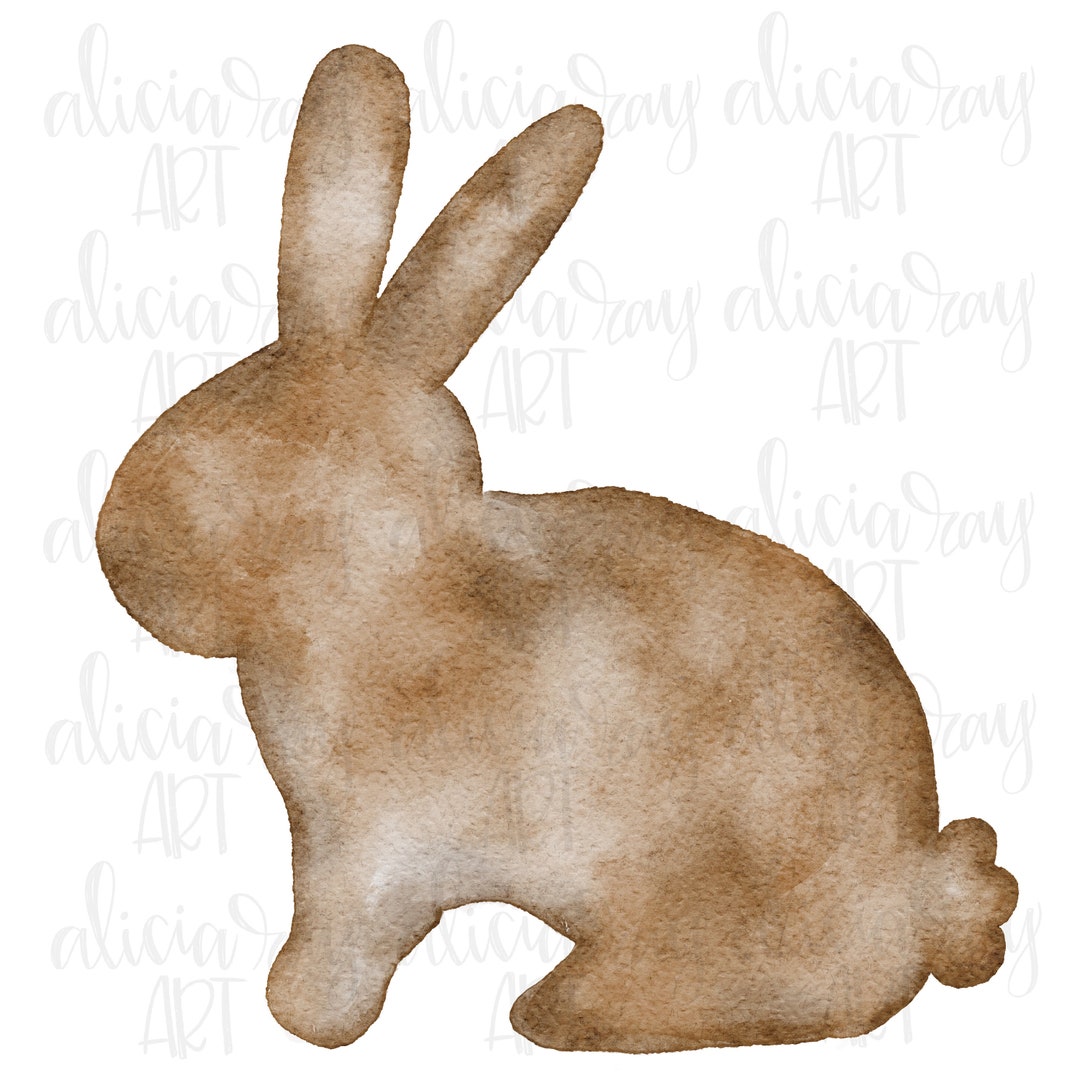 Watercolor Bunny PNG Sublimation Design | Easter | Hand Drawn ...