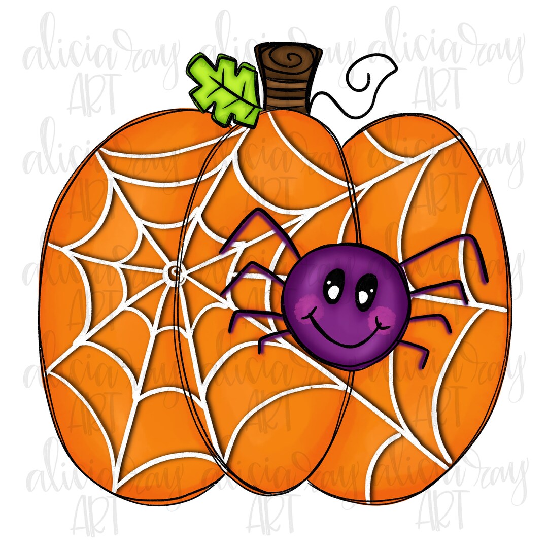 Pumpkin Sublimation PNG Design Hand Drawn Watercolor Pumpkin Digital ...