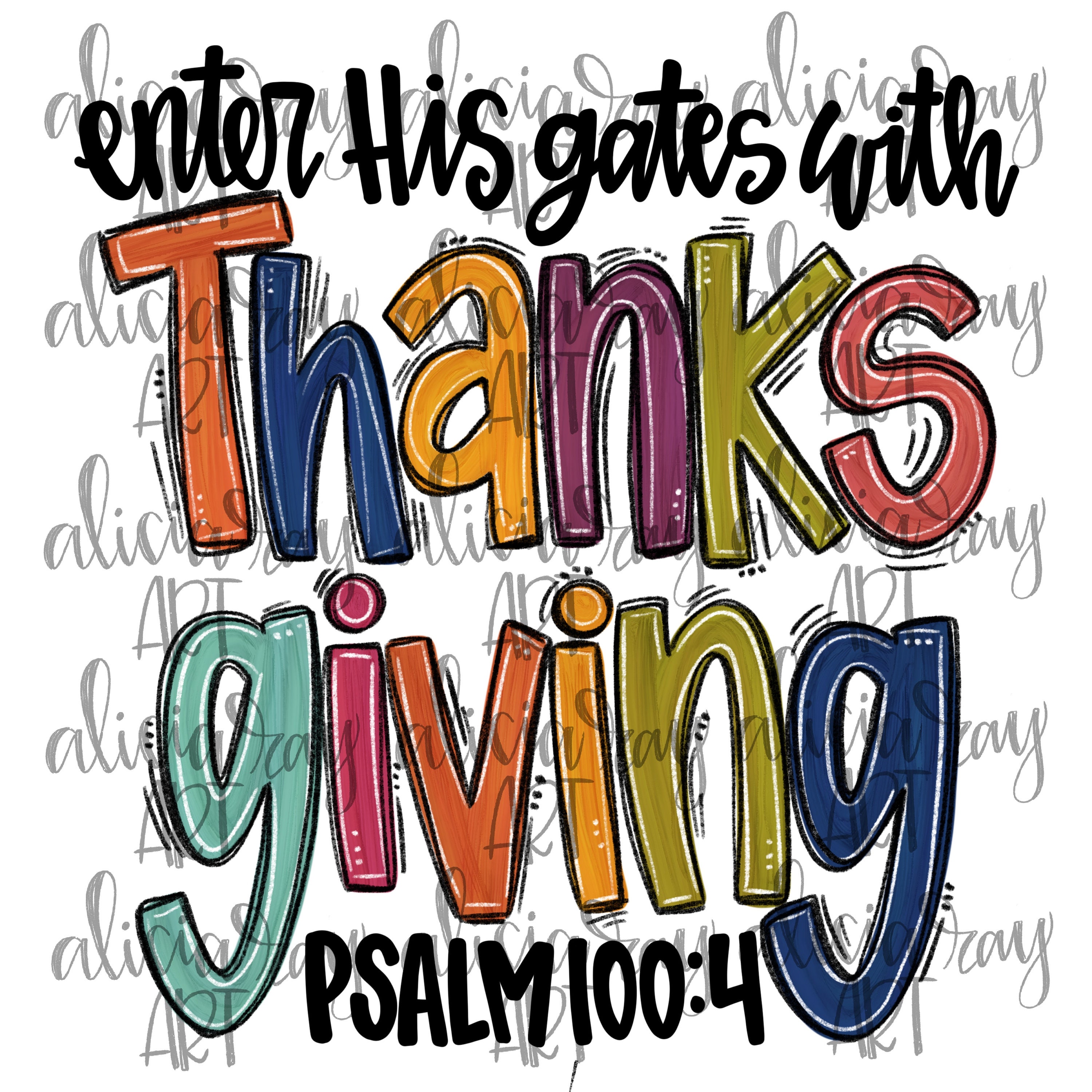 Thanksgiving Sublimation Design PNG Digital Download | Hand Drawn ...