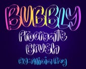 Bubble Procreate Lettering Brush | soap for procreate | instant download | bubble brush for procreate