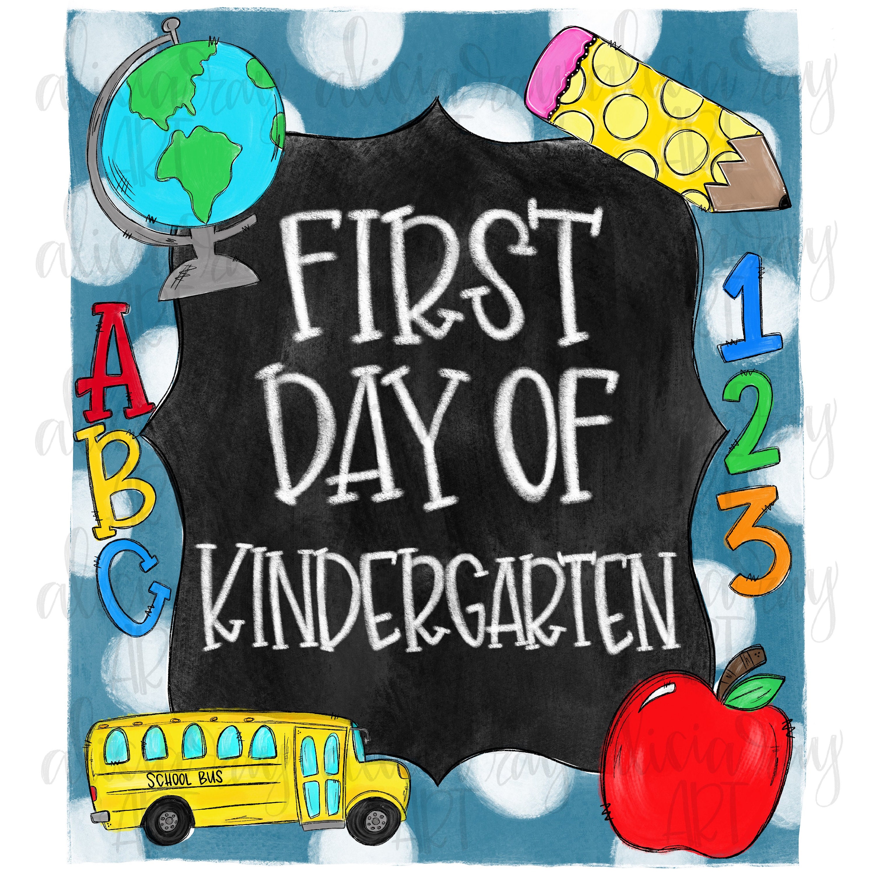 Clipart First Day of School Back to School Girl Png 1st Day of School Pre School Sublimation Download Printable Shirt Design