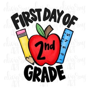 School Pencil Sublimation PNG | Teacher | pencil | Hand Drawn Digital Download | Printable Artwork | Back to school | Teacher | first day