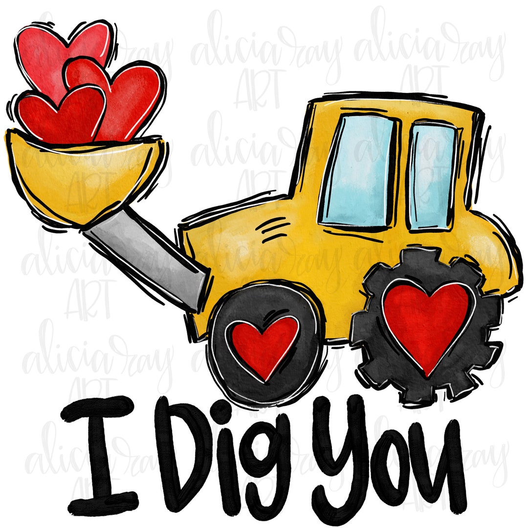 Valentine PNG Digital Download | Hand Drawn Digital Design ...