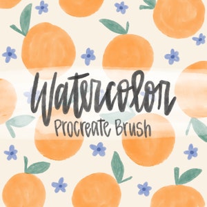 Aquarelverf Procreate Brush | borstel voor voortplanting | direct downloaden | Kunstpenseel | textuurborstel voortbrengen | aquarel iPad
