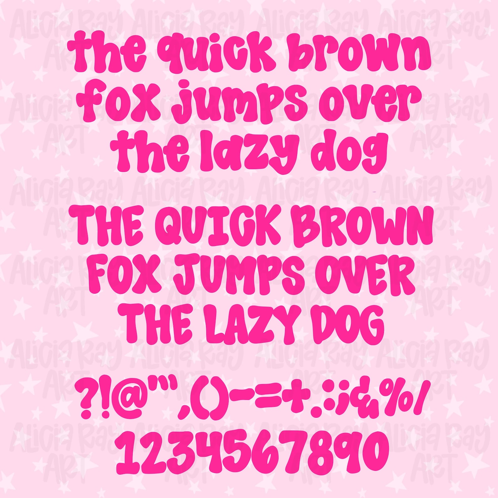 Whimsy Handwriting Pink Bubblegum Preppy Handwritten Font | Procreate Font | Cricut Font ...