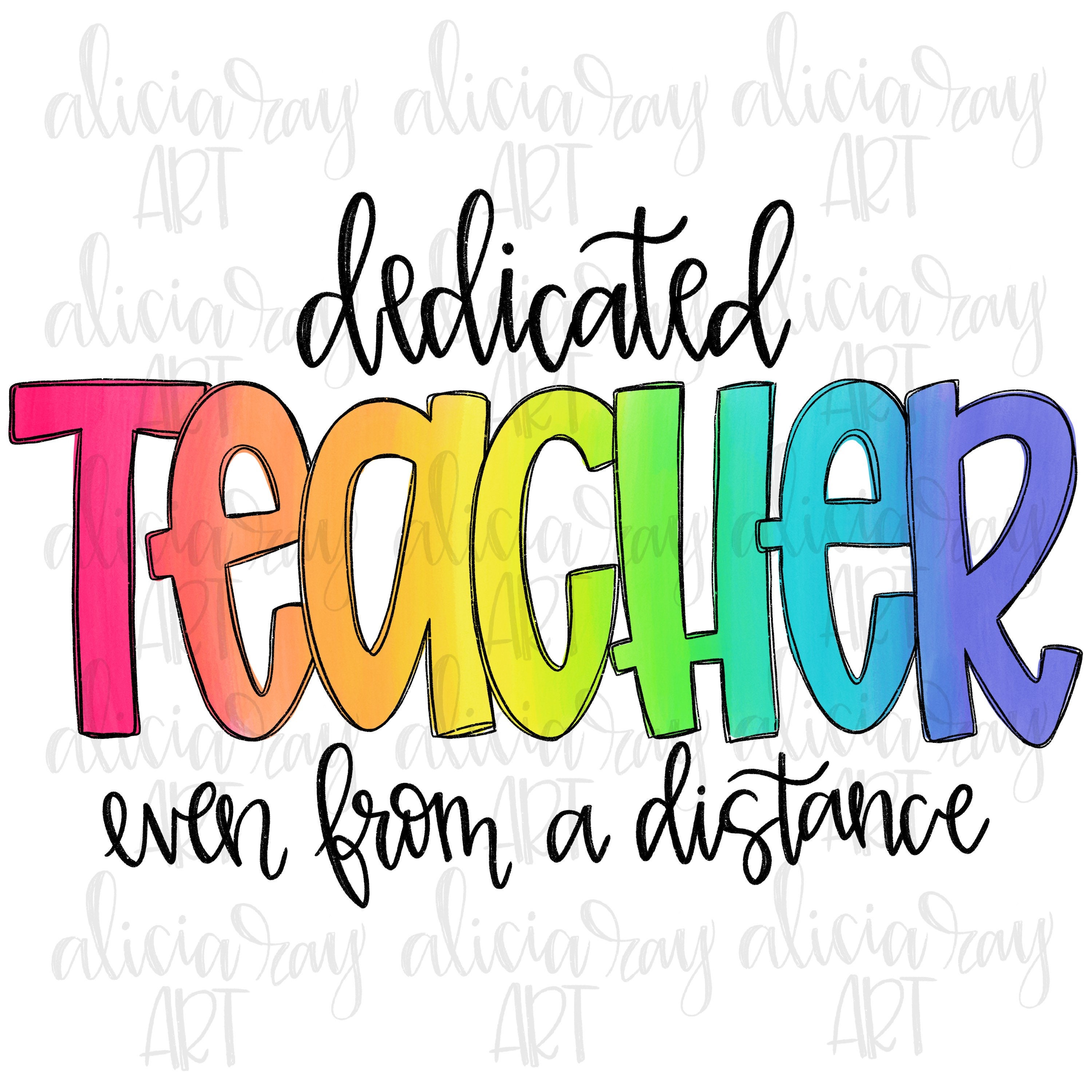 Teacher Sublimation PNG Design Hand Drawn Digital Download Etsy