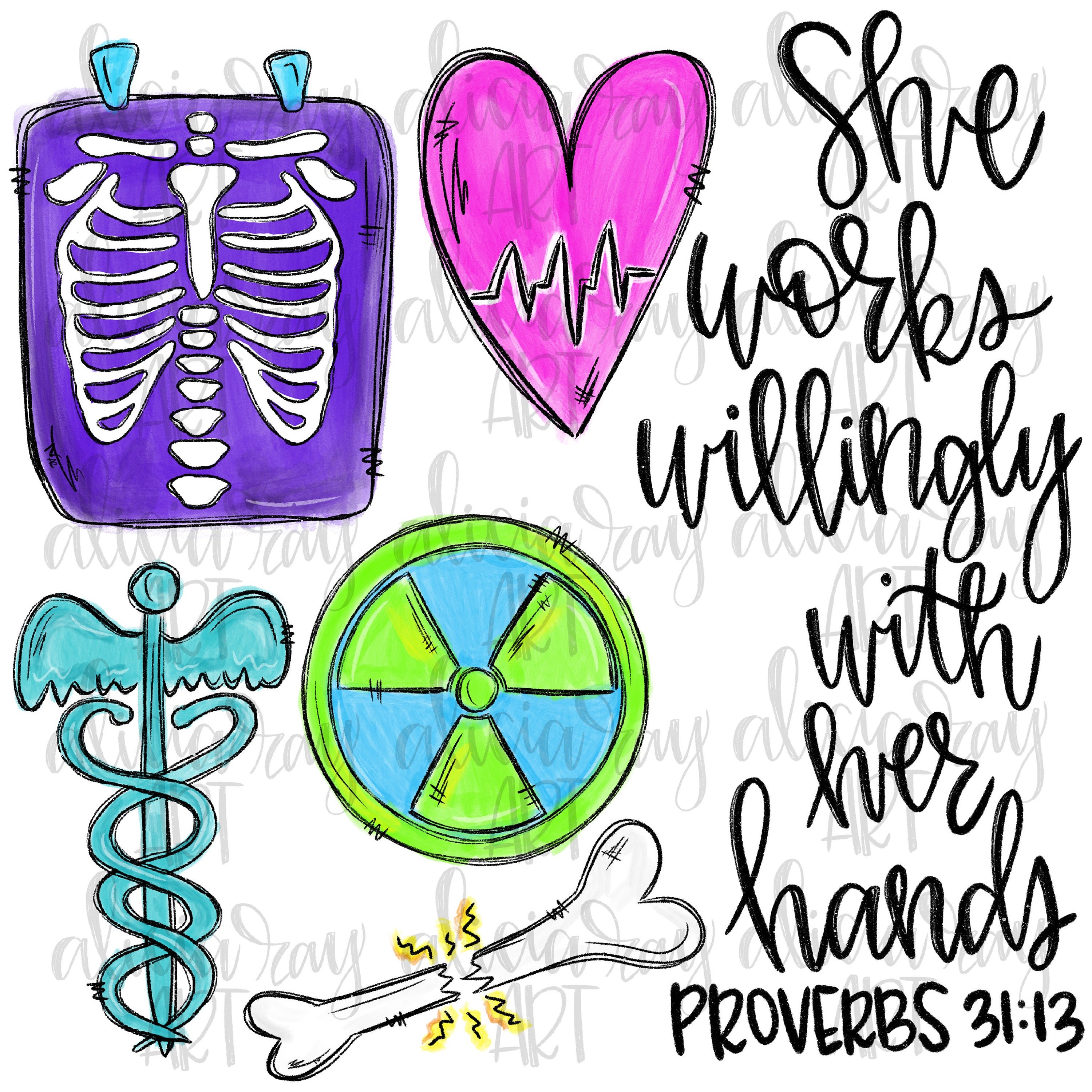 Xray Tech Sublimation PNG Design Radiologic Technologist Etsy