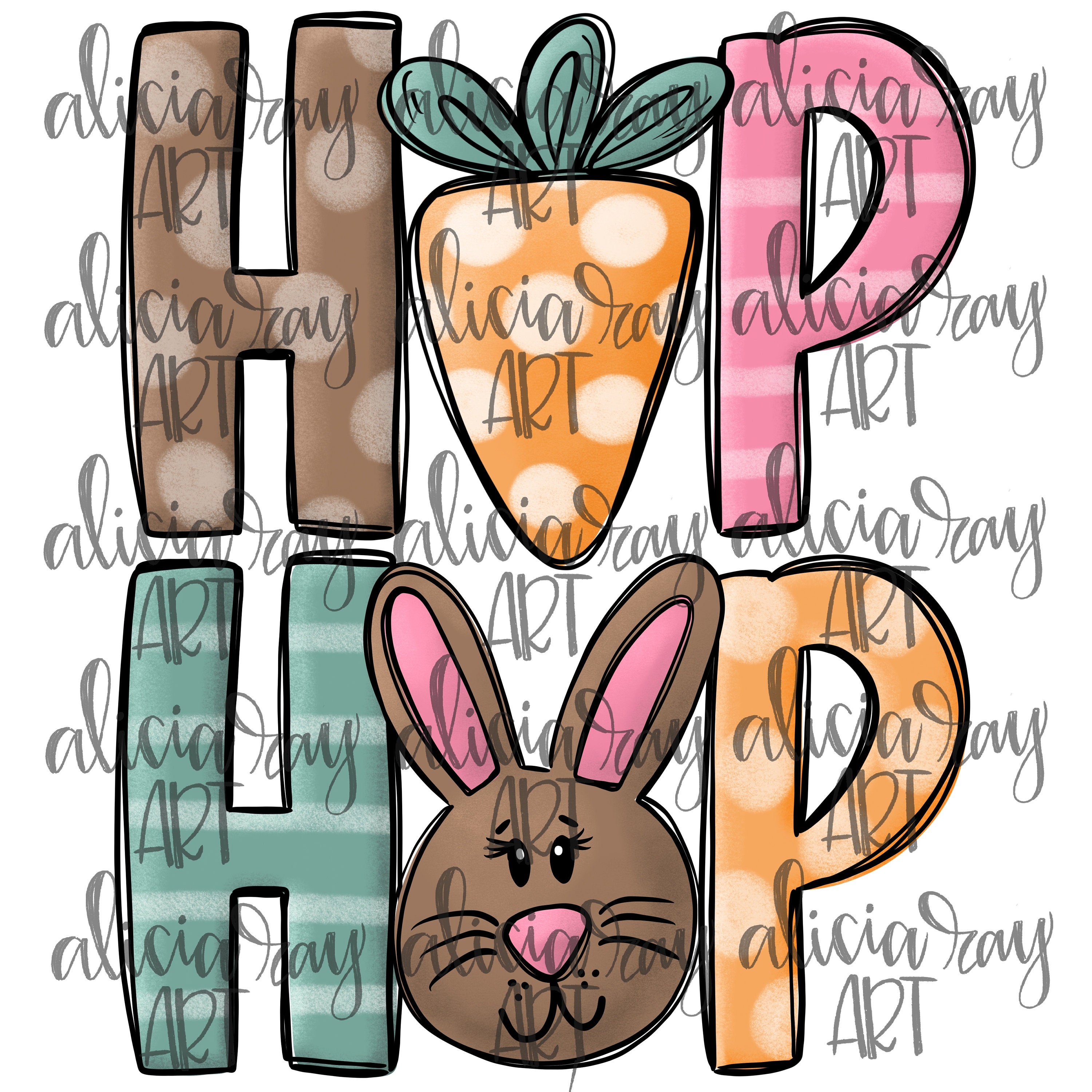 Easter PNG Design | Hand Drawn Sublimation Design | Digital Download ...