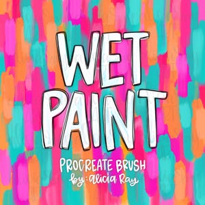 Wet Paint Procreate Brush | oil paint brush for procreate | instant download | Art brush