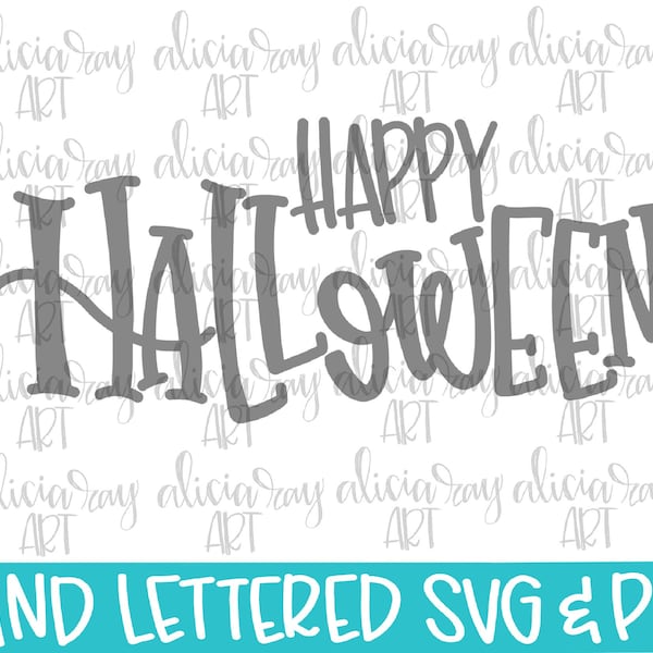 Halloween SVG PNG File | Happy Halloween | Fall Hand Drawn Script Cut File | Sublimation PNG | Halloween Design For Boy and Girl