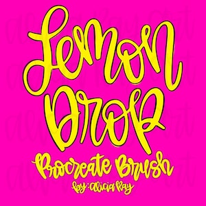 Procreate Brush | smooth lettering brush for procreate | instant download | calligraphy procreate brush | hand lettering brush | outliner