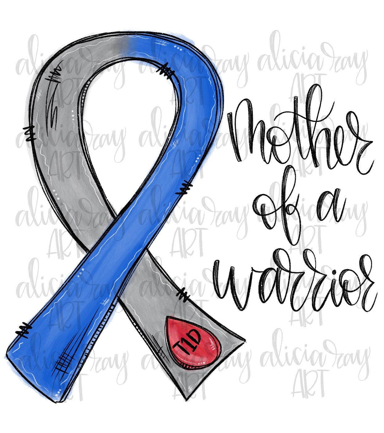 Diabetes Awareness Sublimation Design Type 1 Diabetes Ribbon T1D Parent  Sublimation PNG Digital Download Printable Digital Art - Etsy