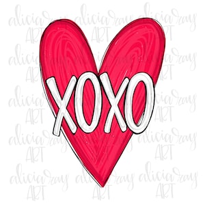 Valentine Sublimation Design | Heart | Hand Drawn | Sublimation PNG | Digital Download | Printable Artwork | Digital Art | XOXO