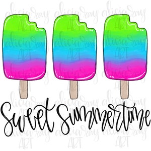 Popsicle PNG Design | Digital Download | Printable Art | Summer Design | Sweet Summertime | Happy Summer